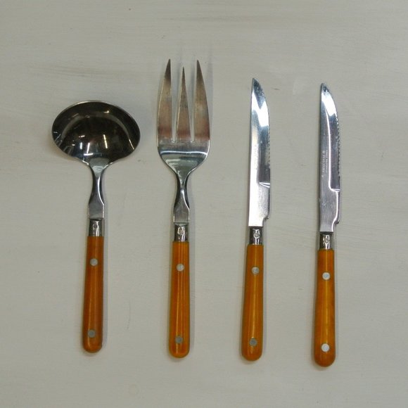 Vtg Washington Forge Mardi Gras Riveted Utensils - Picture 1 of 10